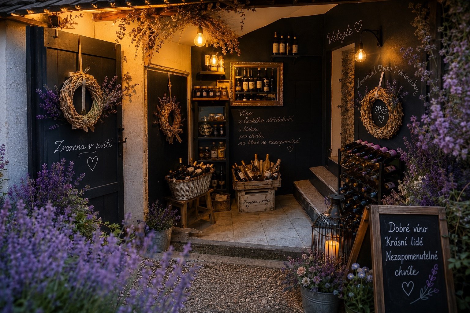 Vinotéka – Zrozena v kvítí